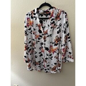 Caroline Investments Size 2 X Long Sleeved Blouse‎ (A425)
